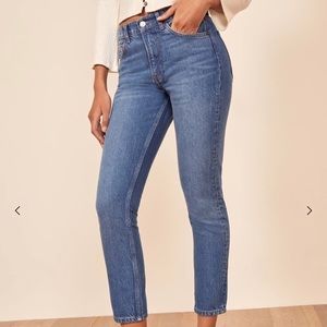 NWT Reformation Julia Cigarette Jeans